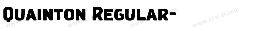 Quainton Regular字体转换
